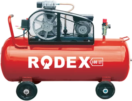 Компрессор воздушный Rodex RDX790 100л, красный  