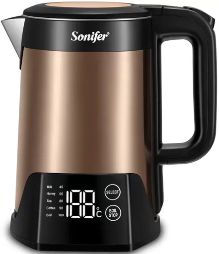 Чайник Sonifer SF-2098 с дисплеем, бронзовый