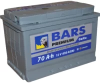 Автомобильный аккумулятор Bars Premium 6CT-70 АПЗ о.п-12V 70Ah 650A, серый1