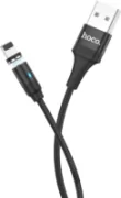Кабель Hoco U76 USB на Lightning  магнитный 3A 1.2м, черный 