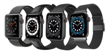 Умные часы HW22 Pro Max, с ремешками Silicone, Milanese, Leather и Nylon, чёрные