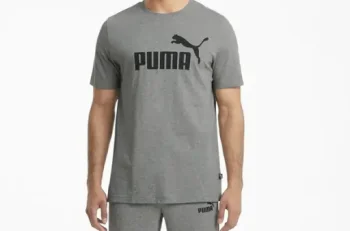 Мужская футболка Base Puma Ess Logo Tee M, серый 