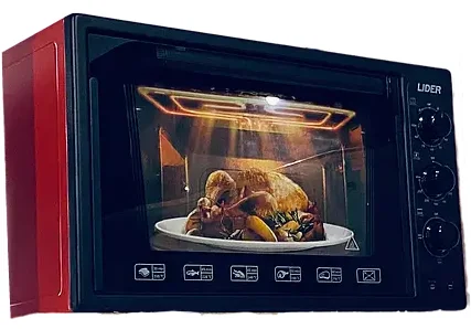 Мини-печь Lider LMD 3618 E, красный