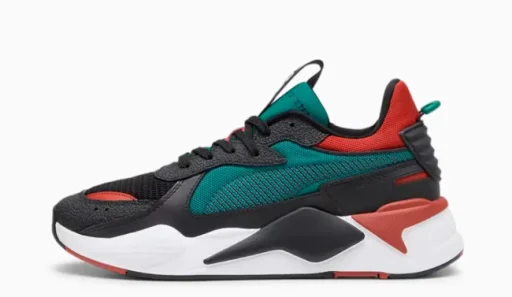 Кроссовки PUMA RS-X Hard Drive, чёрно-зелёный