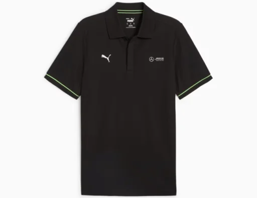 Мужская футболка-поло Puma MAPF1 Polo с манжетами M, черный  