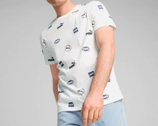 Мужская футболка Puma Power Aop Tee XL, белый 
