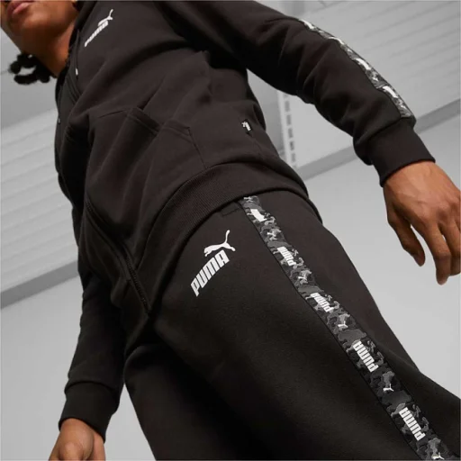 Мужские спортивные штаны Puma ESS TAPE CAMO Sweatpants FL cl S,черный