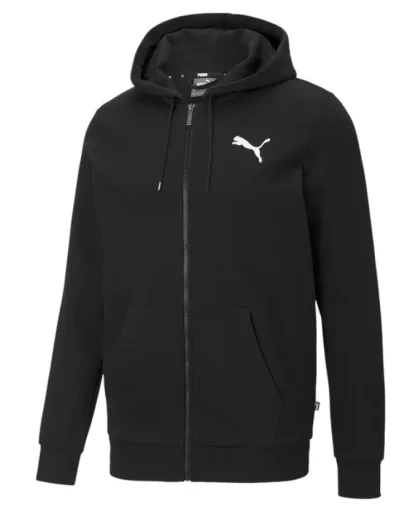 Худи PUMA ESS Small Logo FZ Hoodie FL, чёрный