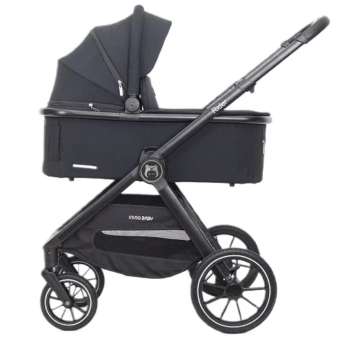 Детская коляска 2 в 1 Ining Baby KR345 Rider, чёрный
