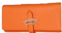 Кошелёк женский Hermes (реплика), оранжевый1