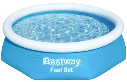 Надувной бассейн для дачи с надувным бортом Bestway Fast Set 57448 244х61 см