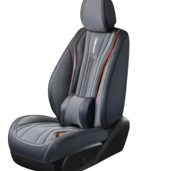 Чехол для автомобильного сиденья из кожи Nappa, серый
