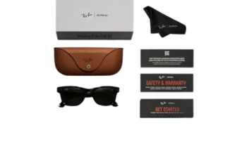 Умные очки c камерой и динамиками Ray-Ban Meta Wayfarer, чёрно-зелёный