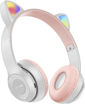Наушники Cat Ear XY-205 беспроводные, бело-розовый