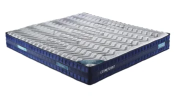 Матрас Sakina Comfort Plus пружинный двуспальный, 200х160x28 см, серо-синий