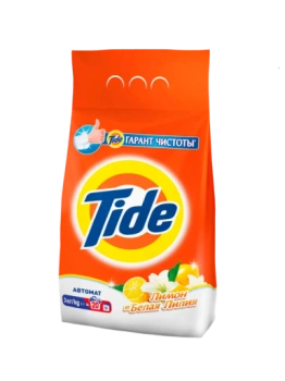 Стиральный порошок Tide Лимон и Белая лилия Автомат, 3 кг