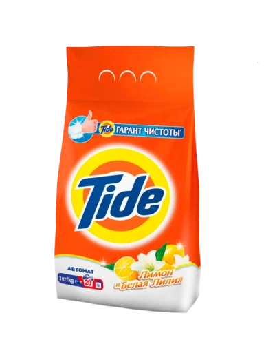Стиральный порошок Tide Лимон и Белая лилия Автомат, 3 кг