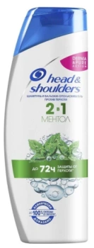 Шампунь для волос Head&Shoulders шампунь - бальзам против перхоти 2 в 1 Ментол, 400 мл