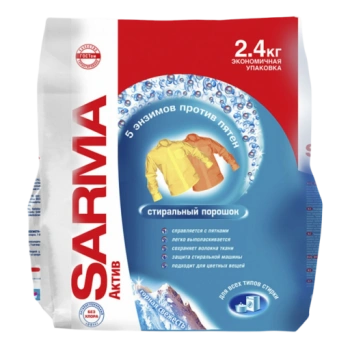 Стиральный порошок Sarma Актив Горная свежесть Автомат, 2.4 кг