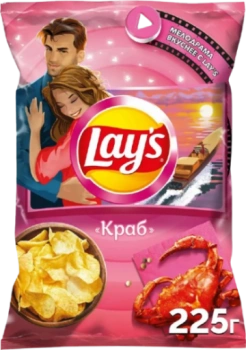 Чипсы Картофельные Lay's Краб, 225 гр
