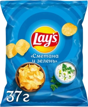 Чипсы Картофельные Lay's Сметана и зелень, 37 гр