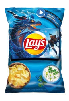 Чипсы Картофельные Lay's Сметана и зелень, 225 гр
