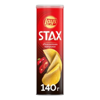 Чипсы Картофельные Lay's Stax Пикантная паприка, 140 гр