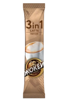 Кофе растворимый порционный Жокей энергия для дел 3 в 1 Latte, 12 г
