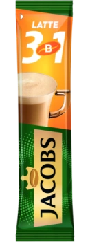 Кофе растворимый порционный Jacobs Latte 3 в 1, 13.5 г