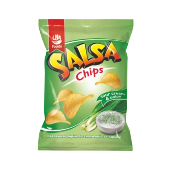 Чипсы Картофельные Salsa Лук со сметаной, 30 гр 