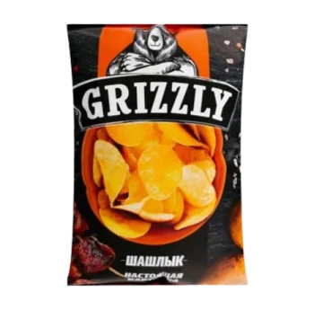 Чипсы Картофельные Grizzly шашлык, 60 гр