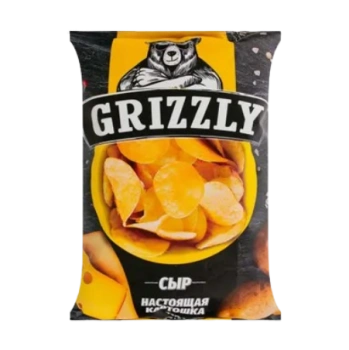 Чипсы Картофельные Grizzly сыр, 60 гр