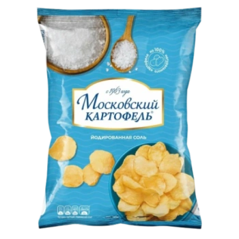 Чипсы Картофельные Московский картофель йодированная соль, 120 гр