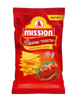 Чипсы Кукурузные Mission пряные томаты, 150 гр