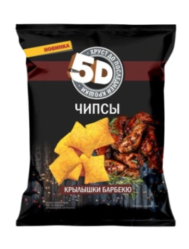 Чипсы Пшеничные 5D крылышки барбекю, 45 гр
