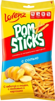 Чипсы Pomsticks соломка из натурального картофеля с солью, 200 гр