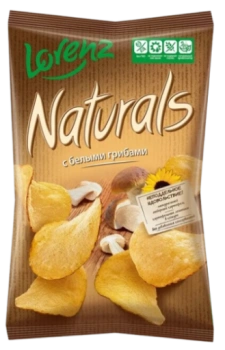 Чипсы Картофельные Lorenz Naturals белые грибы, 100 гр