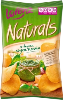 Чипсы Картофельные Lorenz Naturals соус песто, 100 гр