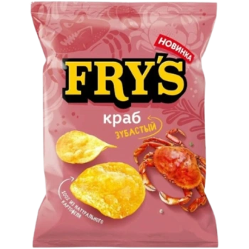Чипсы Картофельные Fry's краб, 35 гр