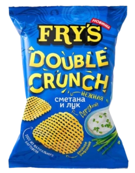 Чипсы Картофельные Fry's нежная сметана и дерзкий лук, 70 гр