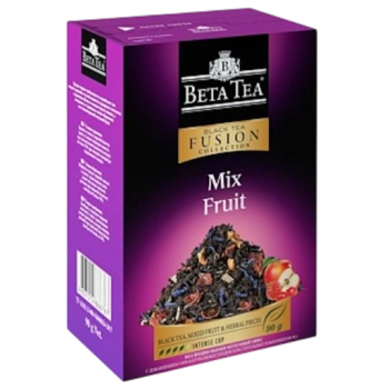 Чай листовой чёрный Beta Tea Fushion collection Mix Fruit, 100 г