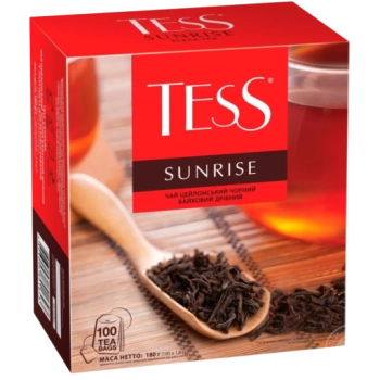 Чай чёрный Tess Sunrise, 100 пак.