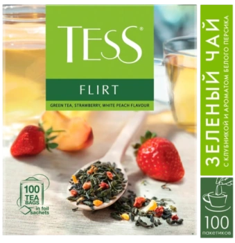 Чай зелёный Tess Flirt, 100 пак.