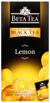 Чай чёрный Beta Tea Лимон, 25 пак.