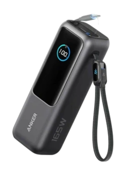 Внешний аккумулятор Anker A1695 25000 мАч 165 Вт, чёрный