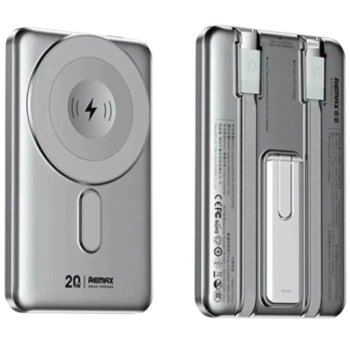 Внешний аккумулятор Remax CX-1 20W 5000mAh, серебристый