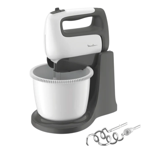 Миксер Moulinex HM464110, чёрно-белый