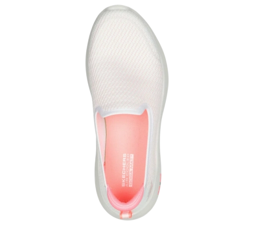 Слипоны Skechers 124273 38 размер, бело-розовый