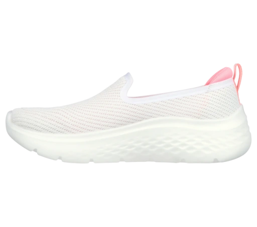 Слипоны Skechers 124273 38.5 размер, бело-розовый