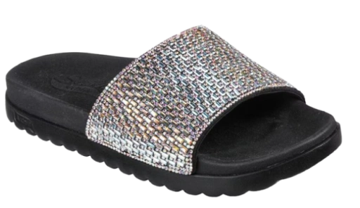 Женские шлепанцы Skechers119382 36.5 размер, чёрный